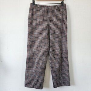 Womens Vintage Plaid Pants by Tiger Sport Bootcut Bell Bottom View Measurements